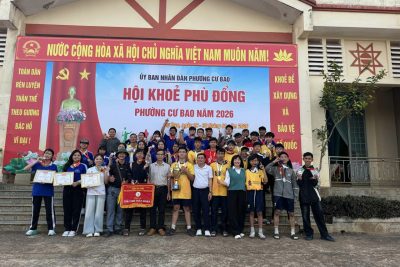 TRƯỜNG THCS NGÔ QUYỀN THAM GIA HỘI KHỎE PHÙ ĐỔNG PHƯỜNG CƯ BAO NĂM 2026